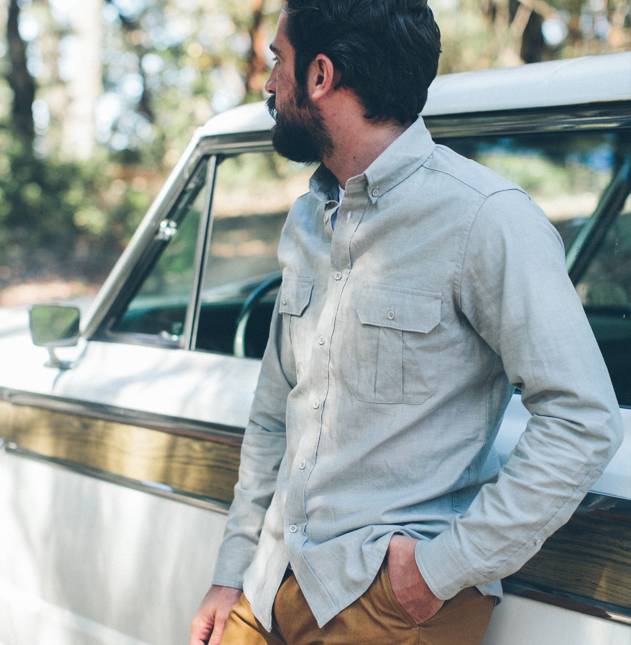 Steel Chambray Shotgun Shirt